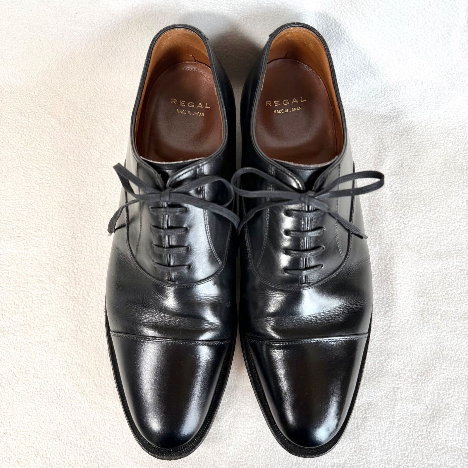 美品・26.0✨リーガル 01DR REGAL ストレートチップ キャップトゥ