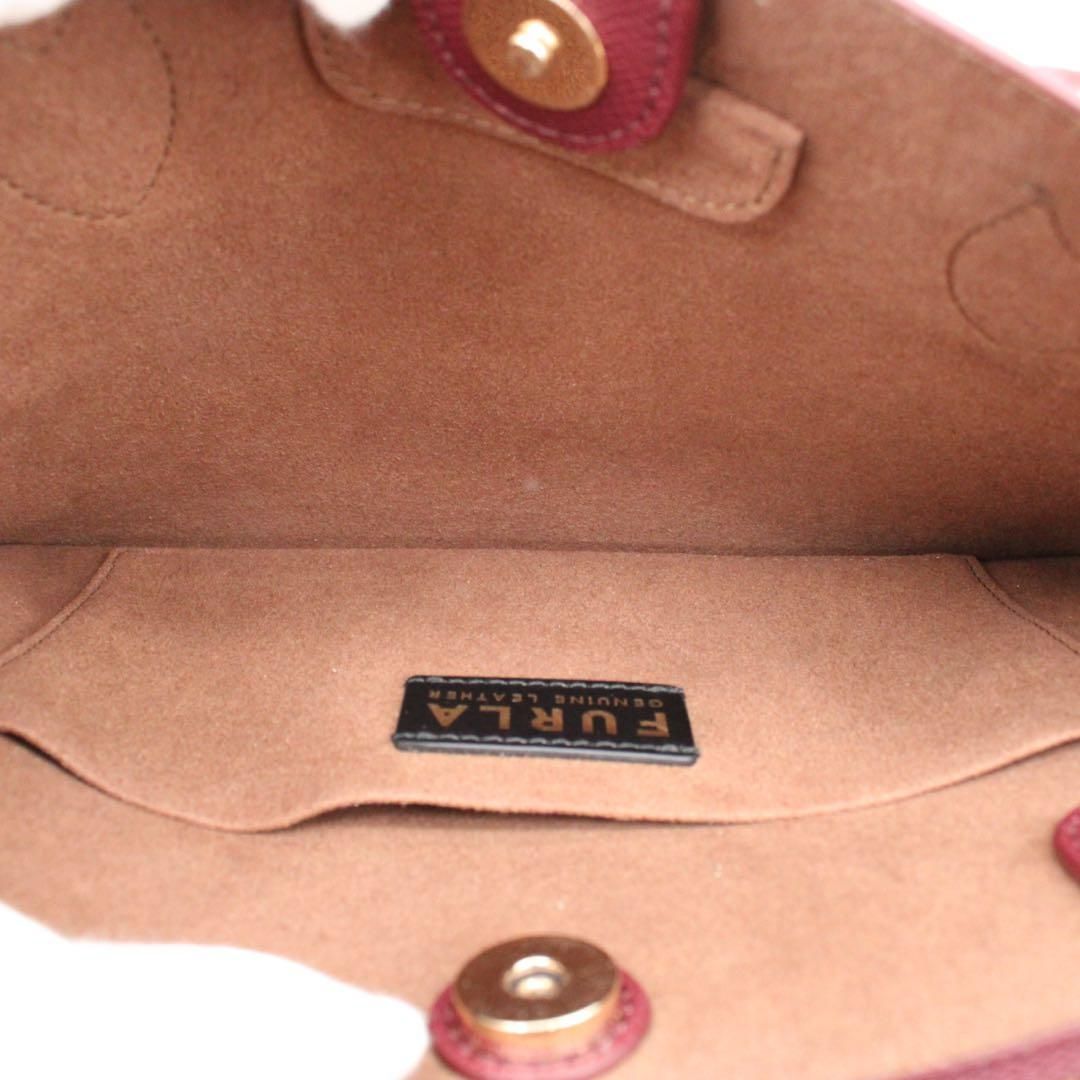 【未使用級】FURLA ミネルヴァ ハンドバッグ 2way ショルダーバッグ 赤 未使用級】FURLA ミネルヴァ ハンドバッグ 2way ショルダーバッグ 赤