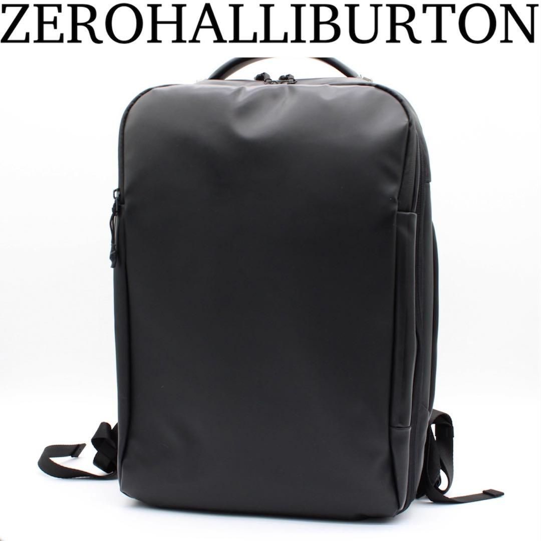 未使用級】ZERO HALLIBURTON バックパック ビジネスリュック 黒 - メルカリ