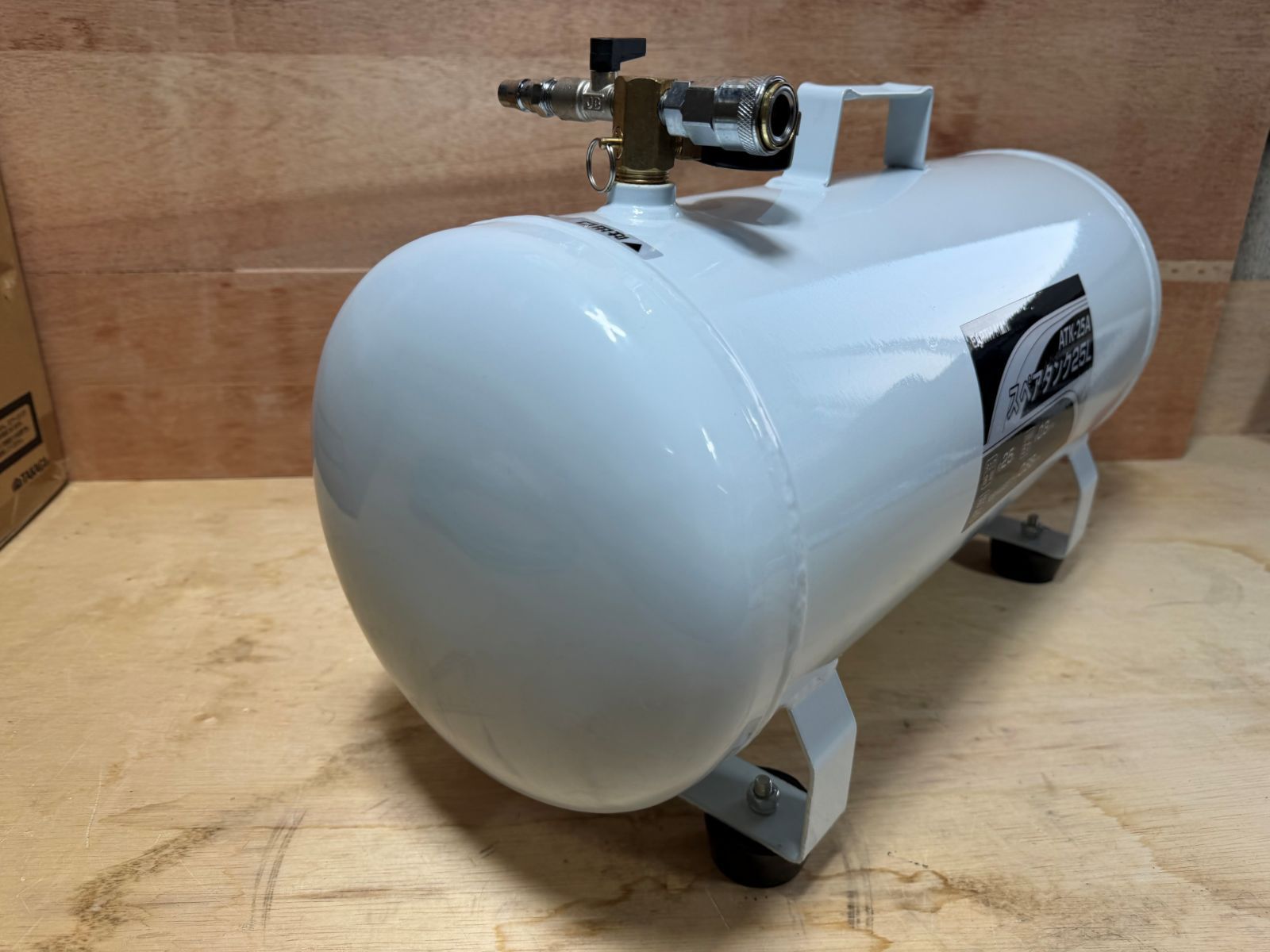 超美品 EARTH MAN スペアタンク エアーコンプレッサー用 25L ATK-25A