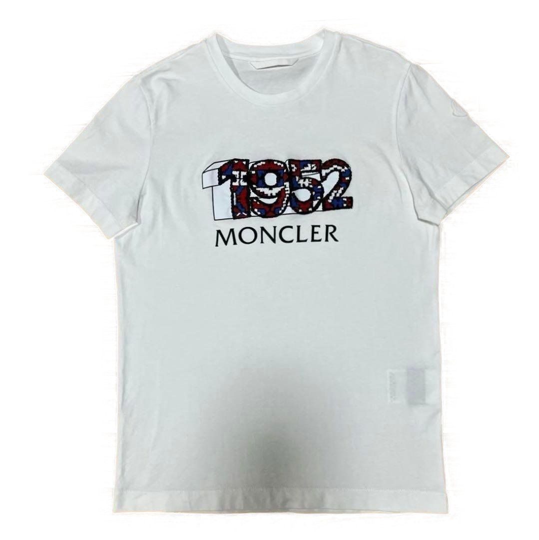 MONCLER 1952 刺繍プリント 白ワッペンTシャツ 3S272 - メルカリ