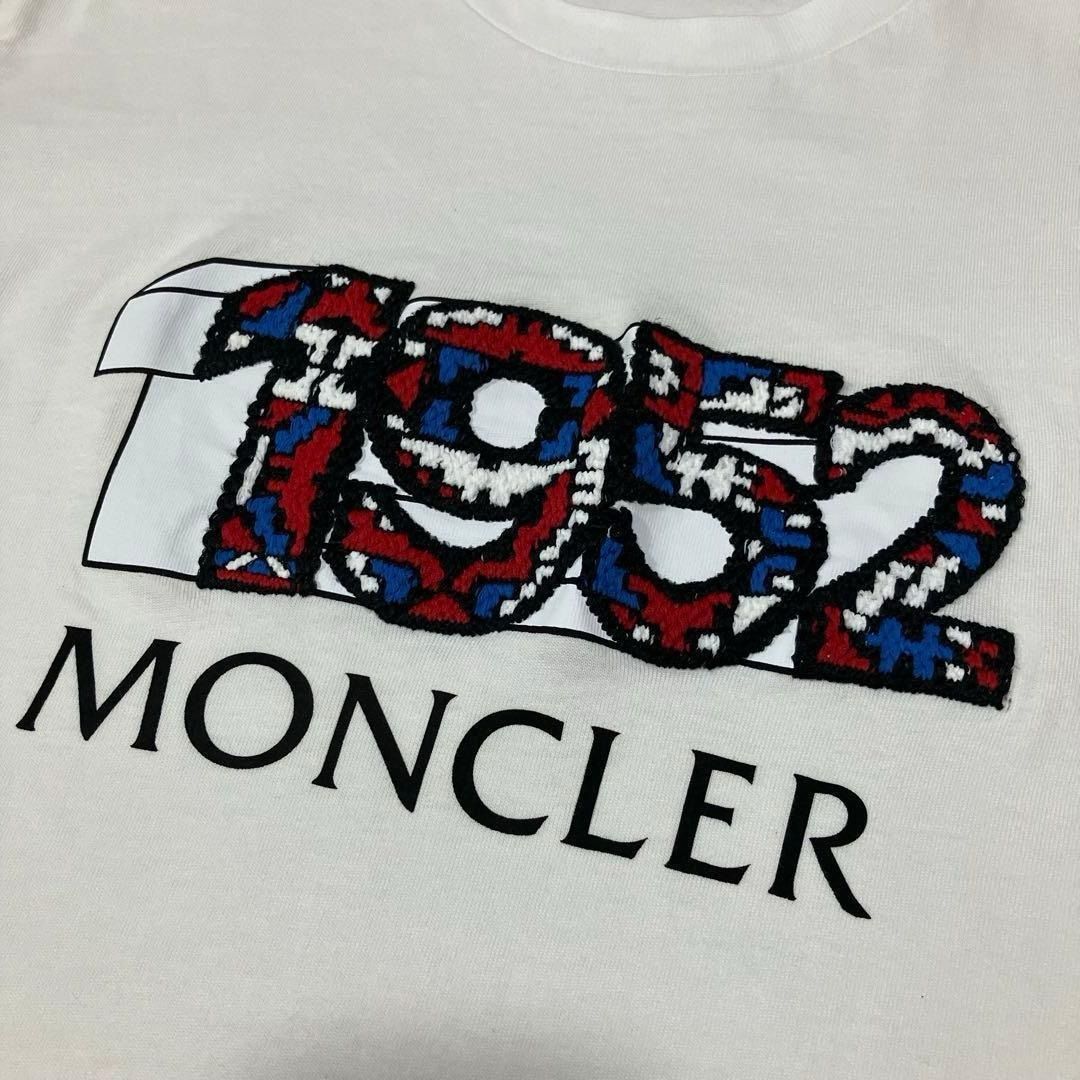 MONCLER 1952 刺繍プリント 白ワッペンTシャツ 3S272 - メルカリ