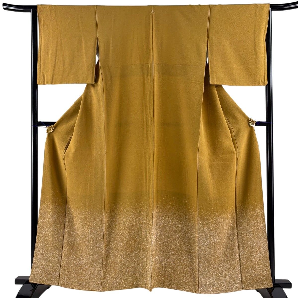 付下げ 身丈152cm 裄丈62cm 正絹 名品 【中古】 付下げ 身丈156cm 裄丈64cm M 袷 桐 ヱ霞 金銀彩 鶯色