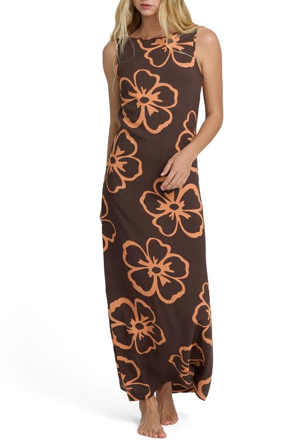 ビラボン レディース トップス ワンピース マキシ Billabong Sunkissed Maxi Dress Teak