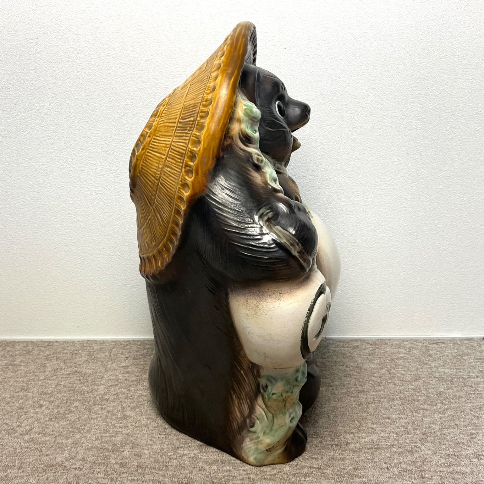 信楽焼】縁起物 福狸 たぬき 置物 60cm - メルカリ