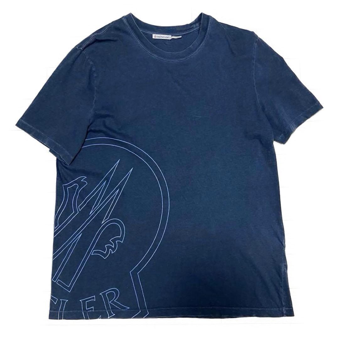 モンクレール ヴィンテージグラフィック M Tシャツ ネイビー 3S386 