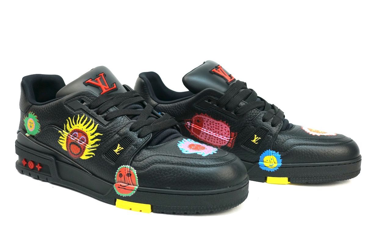 LOUIS VUITTON YAYOI KUSAMA Trainer Sneaker Black with Icons ルイ