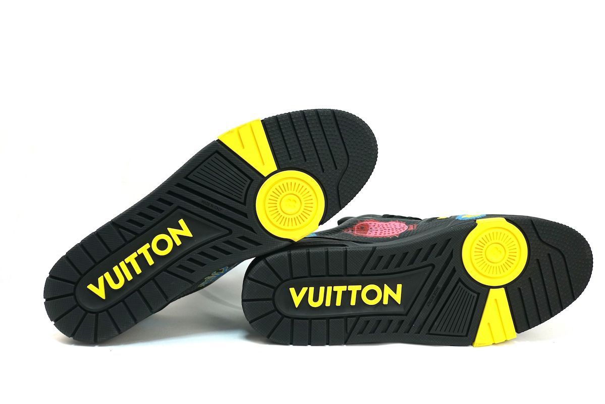 LOUIS VUITTON YAYOI KUSAMA Trainer Sneaker Black with Icons ルイ