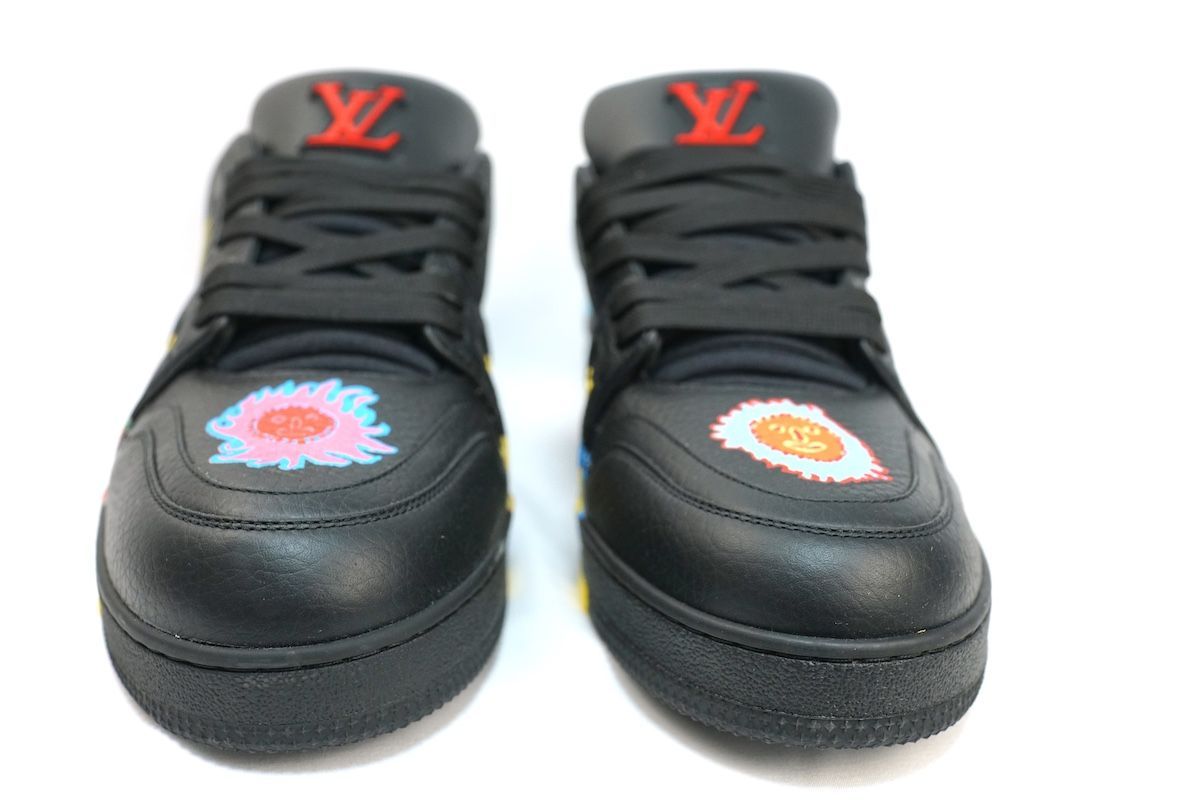 LOUIS VUITTON YAYOI KUSAMA Trainer Sneaker Black with Icons ルイ