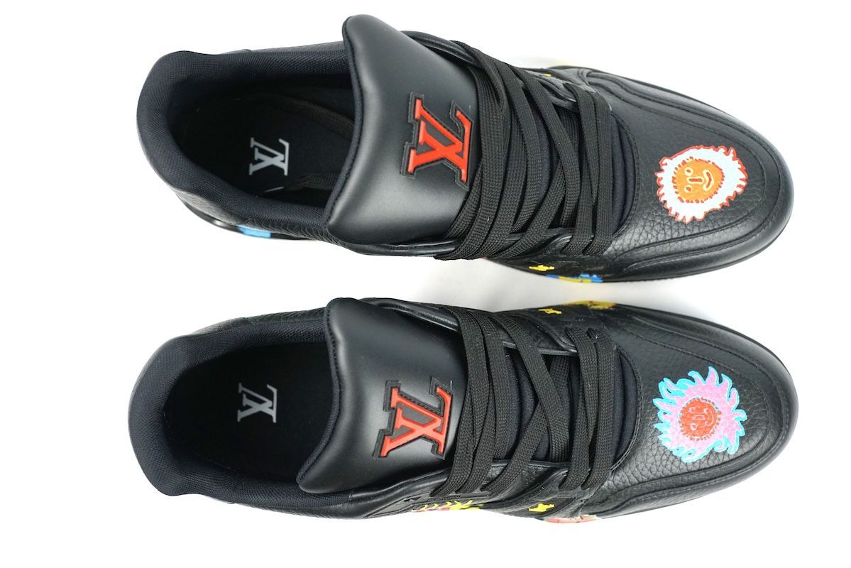 LOUIS VUITTON YAYOI KUSAMA Trainer Sneaker Black with Icons ルイ