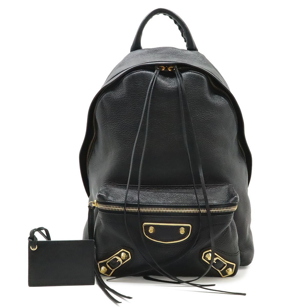 BALENCIAGA ブラックレザー バックパック 【公式通販】