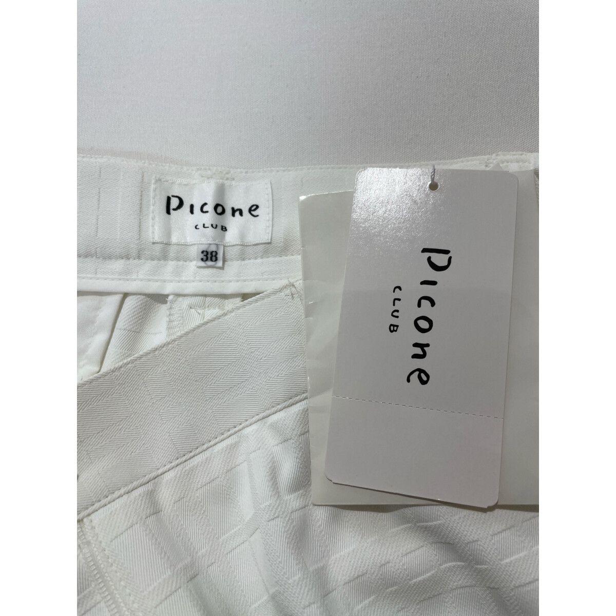 未使用品 レディース ピッコーネクラブ PICONE CLUB パンツ 38(M) 白