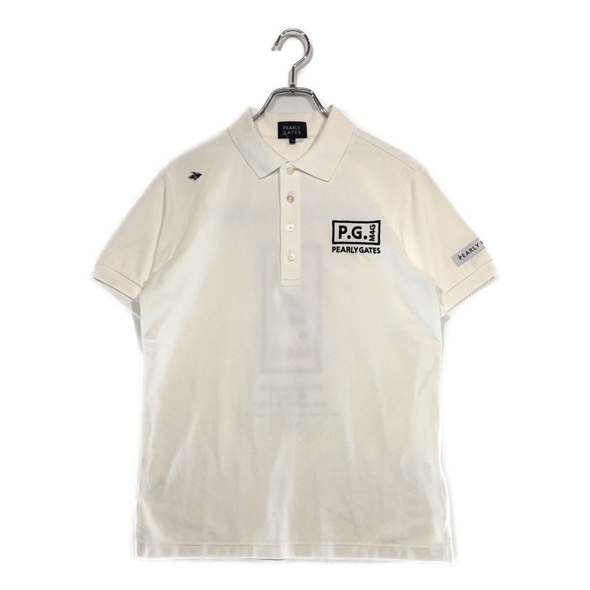 中古 メンズ パーリーゲイツ PEARLY GATES 半袖ポロシャツ 5(L) 白