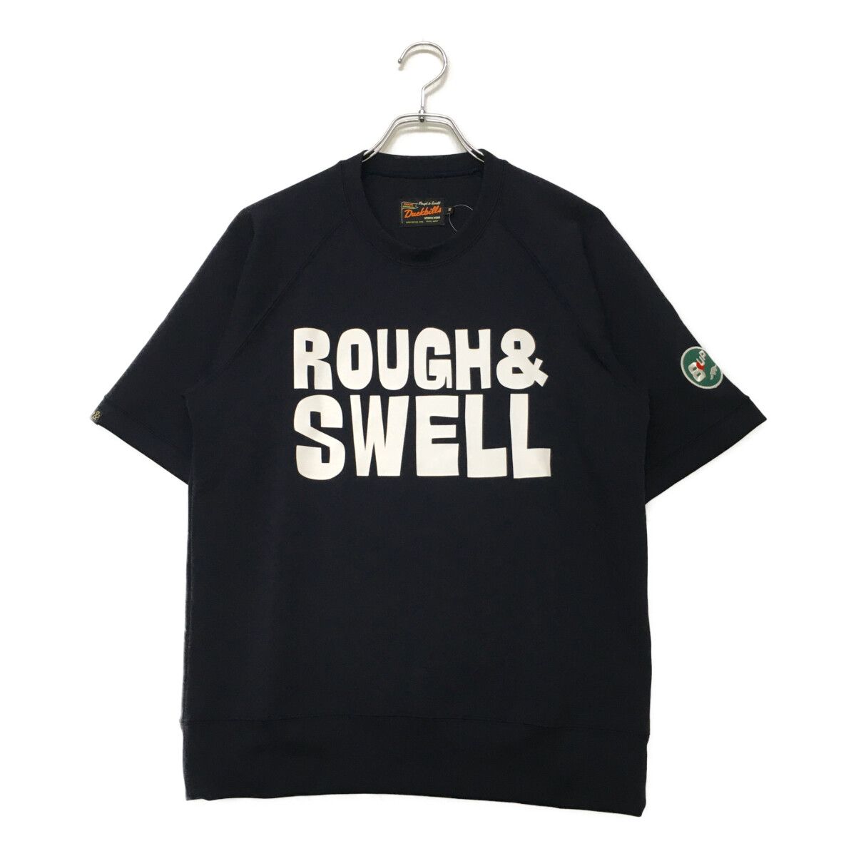 ROUGH&SWELL 半袖スウェット ネイビー サイズL ゴルフ メンズ ラフ＆スウェル rough&swell スウェット S 紺 ネイビー