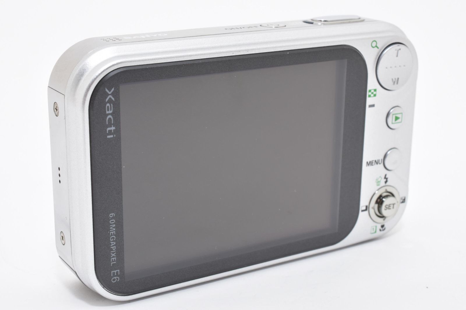 美品・完動品】SANYO Xacti DSC-E6 シルバー 希少 オールドデジカメ