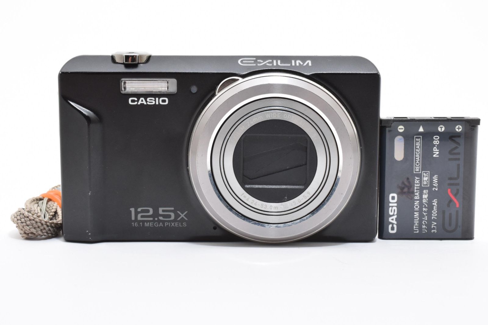 完動品】CASIO カシオ EXILIM EX-ZS160 ブラック デジタルカメラ 1610 