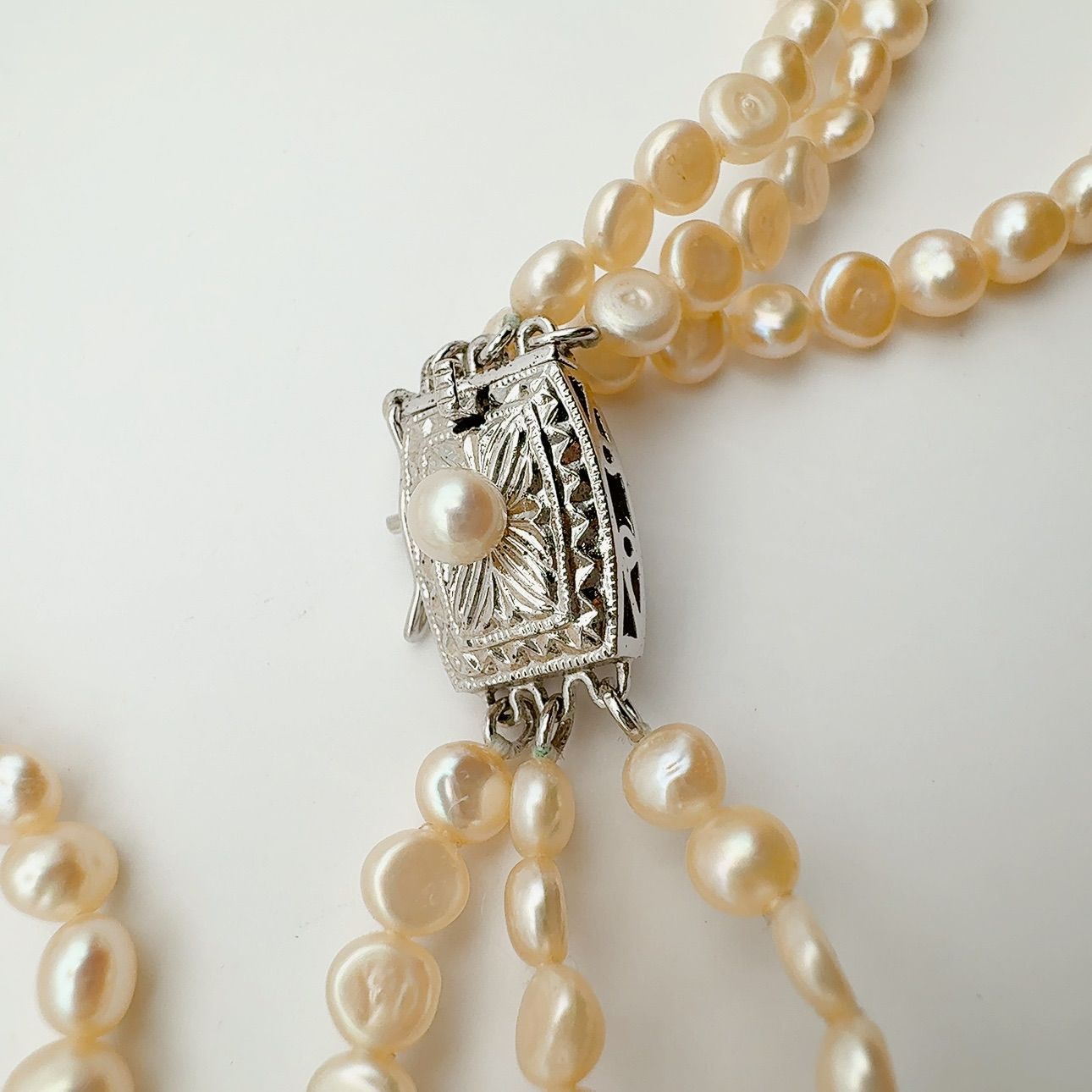 田崎真珠 淡水パールネックレスsilver | Faites vos achats sur 