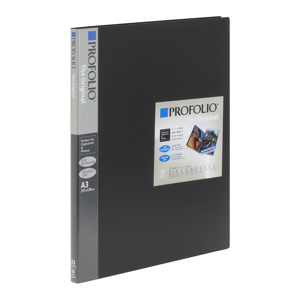新品 ナカバヤシ プロフォリオ アートファイル A3判 24P 59052
