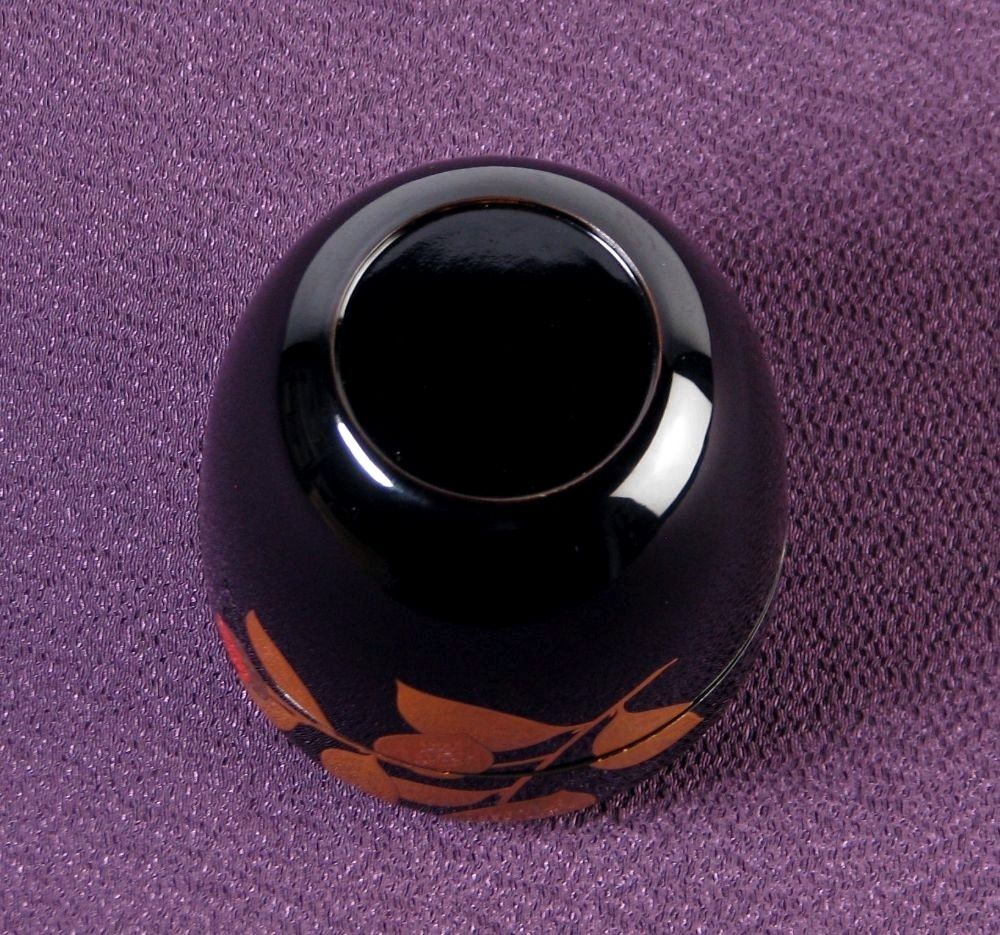 輪島塗 椿蒔絵棗 幅：7.3cm 共箱 美品 茶道具/26d011 - メルカリ