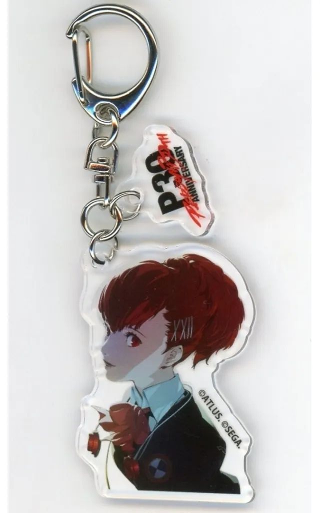 中古】キーホルダー 主人公(ペルソナ3・女) P30th ツインアクリル