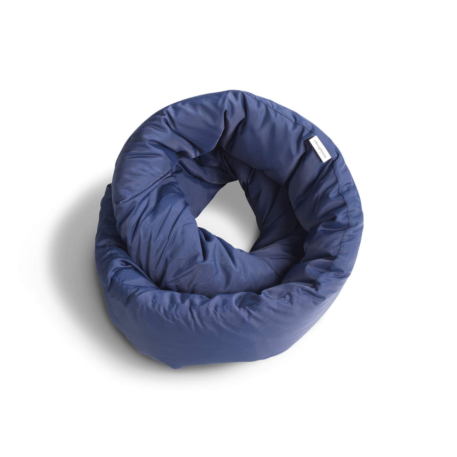 Huzi Infinity Pillow (インフィニティーピロー) - トラベルピロー ネックピロー 飛行機の枕 [ネイビー]