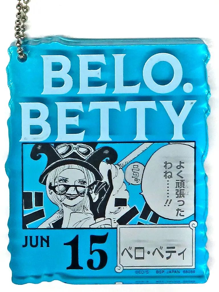 中古】キーホルダー JUN15.ベロ・ベティ アクリルブロックチャーム