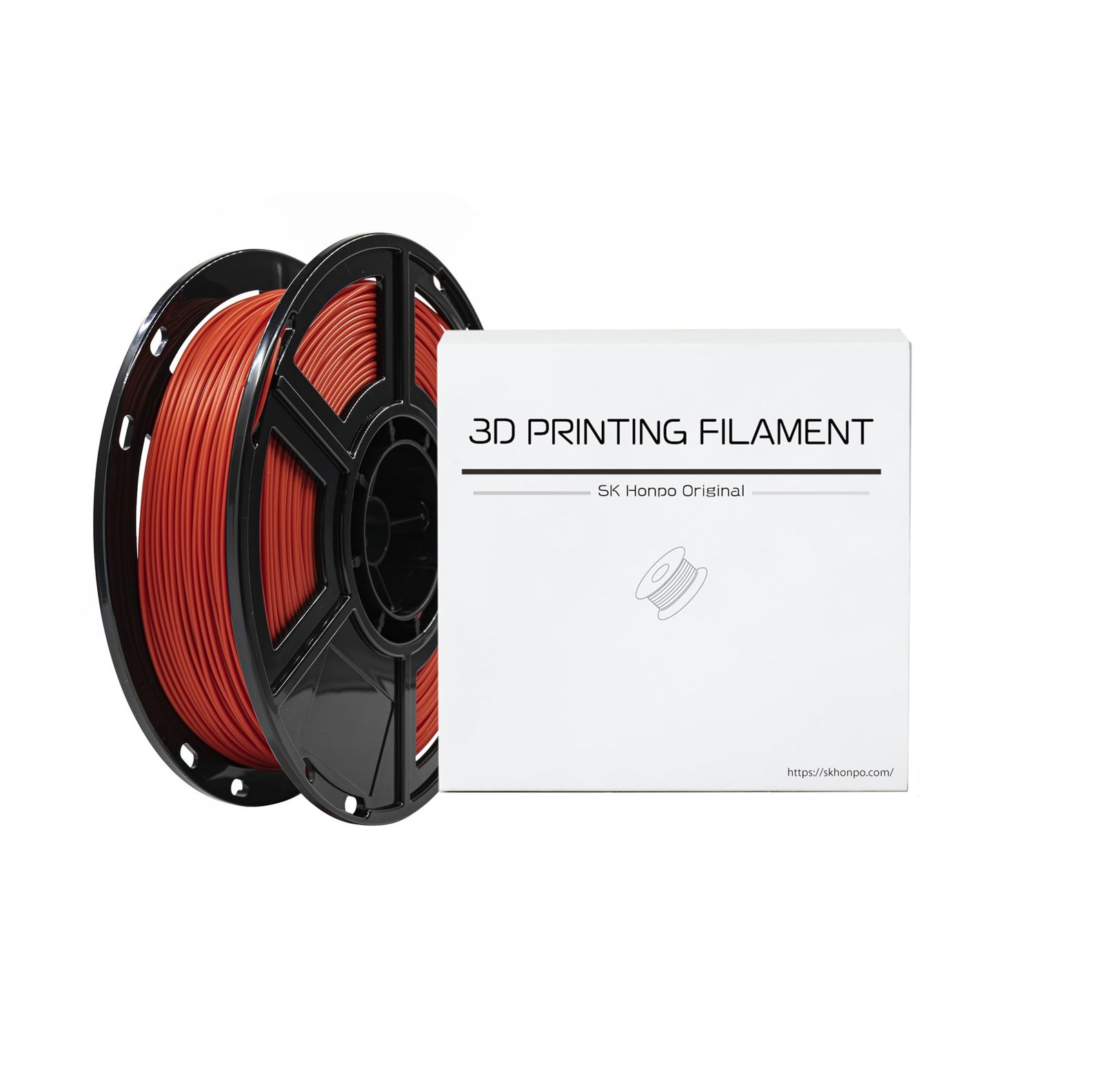 新品 SK本舗 PLA FDM 3Dプリンター用 フィラメント 1.75mm マット色 (1kg 赤色)