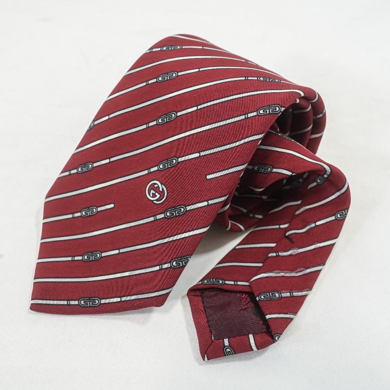 美品 GUCCI グッチ オールドグッチ ヴィンテージ ネクタイ シルク100
