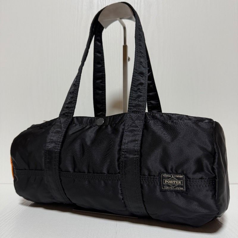吉田カバンPORTER タンカーブラック ドラムバッグ・美品 【公式通販】 吉田カバンPORTER タンカーブラック ドラムバッグ・美品 【公式通販】
