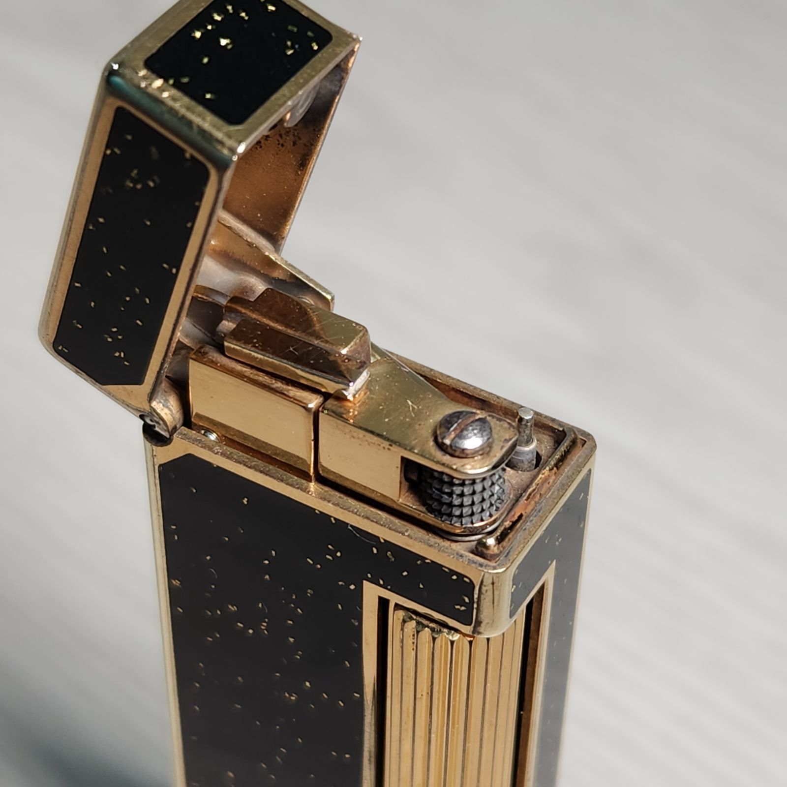 希少モデル dunhill ダンヒル ガスライター ローラー式 ブラック 希少モデル dunhill ダンヒル ガスライター ローラー式 ブラック