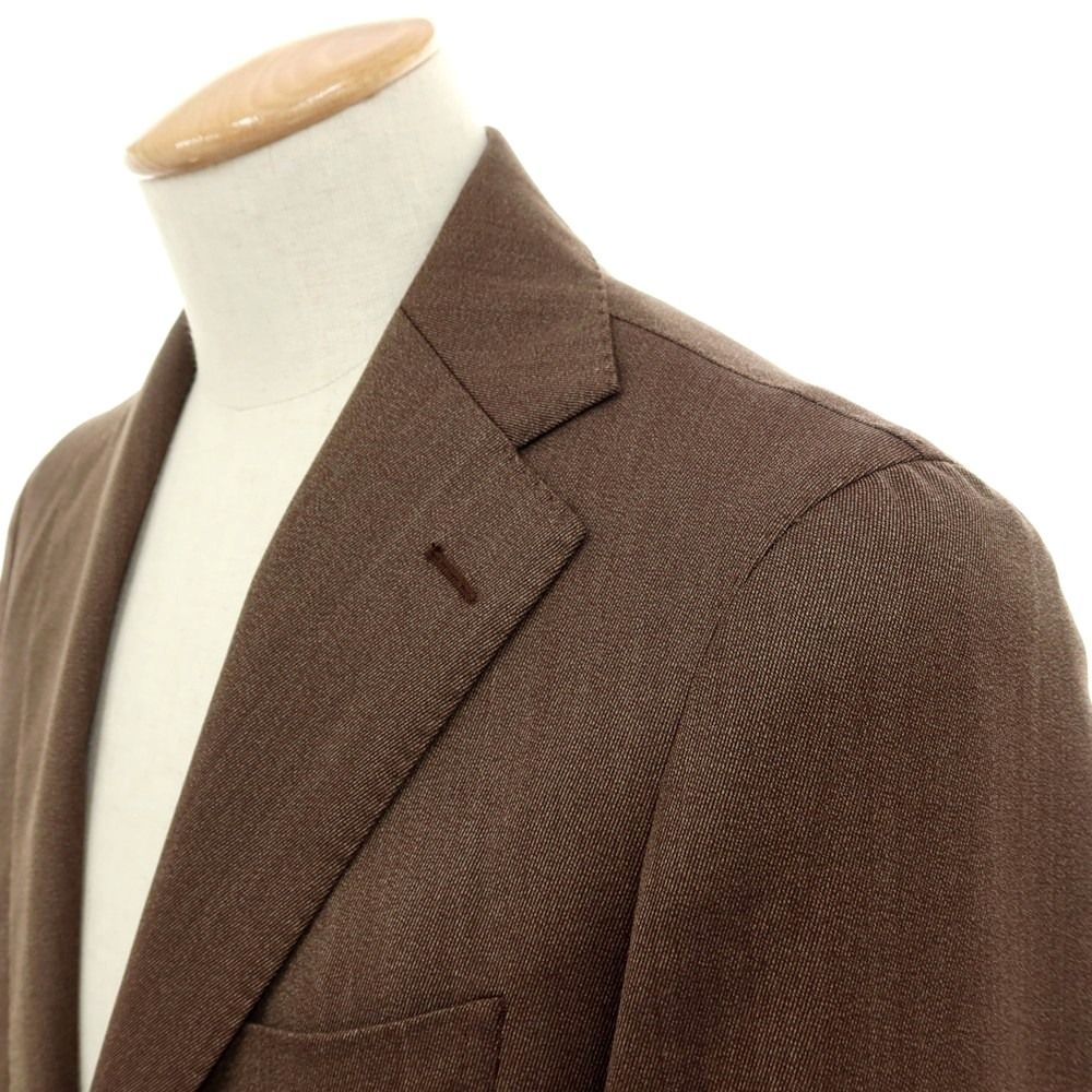 中古】タリアトーレ TAGLIATORE ウール 3つボタンスーツ ブラウン