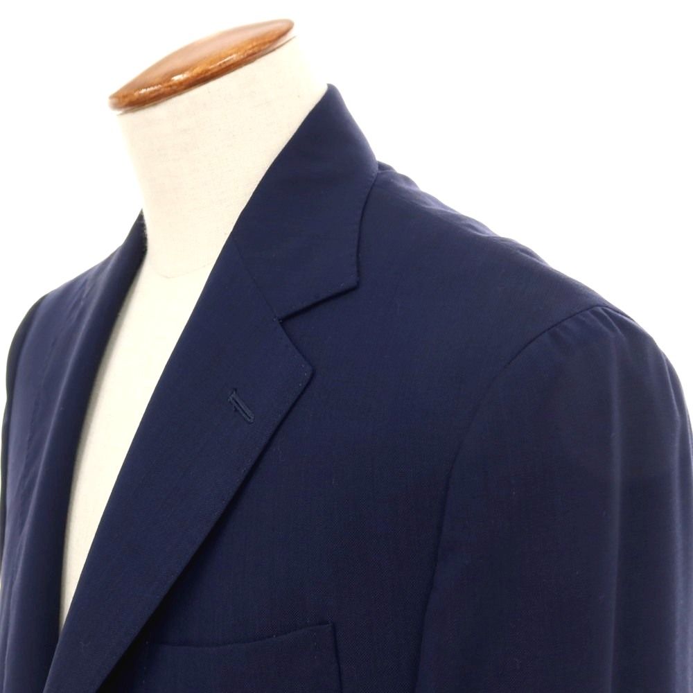 【中古】デペトリロ DE PETRILLO ウール 3B テーラードジャケット ネイビー【サイズ48 Drop 7】【メンズ】 中古】デペトリロ DE PETRILLO ウール 3B テーラードジャケット