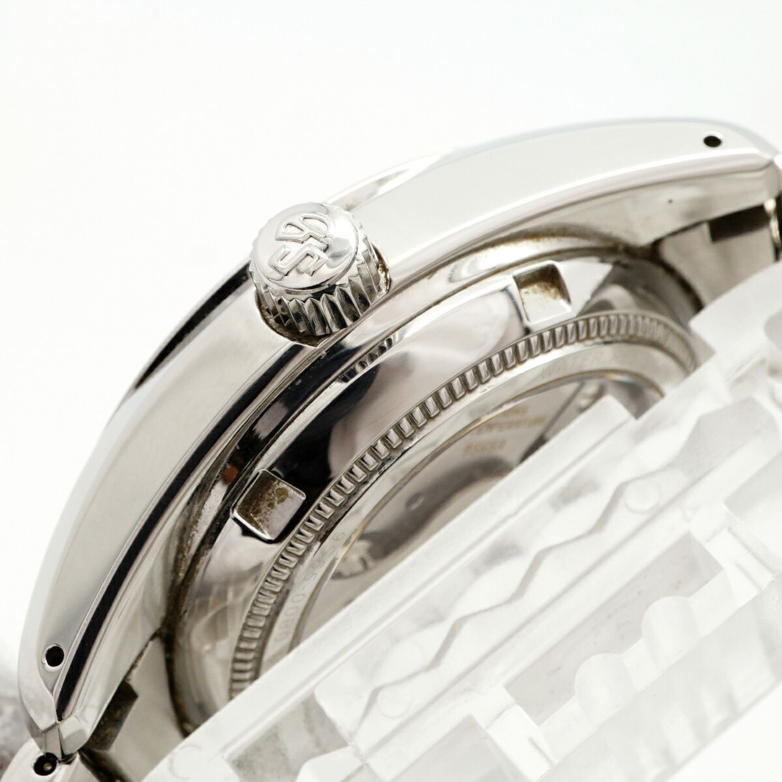 シルバー文字盤腕時計 メンズ