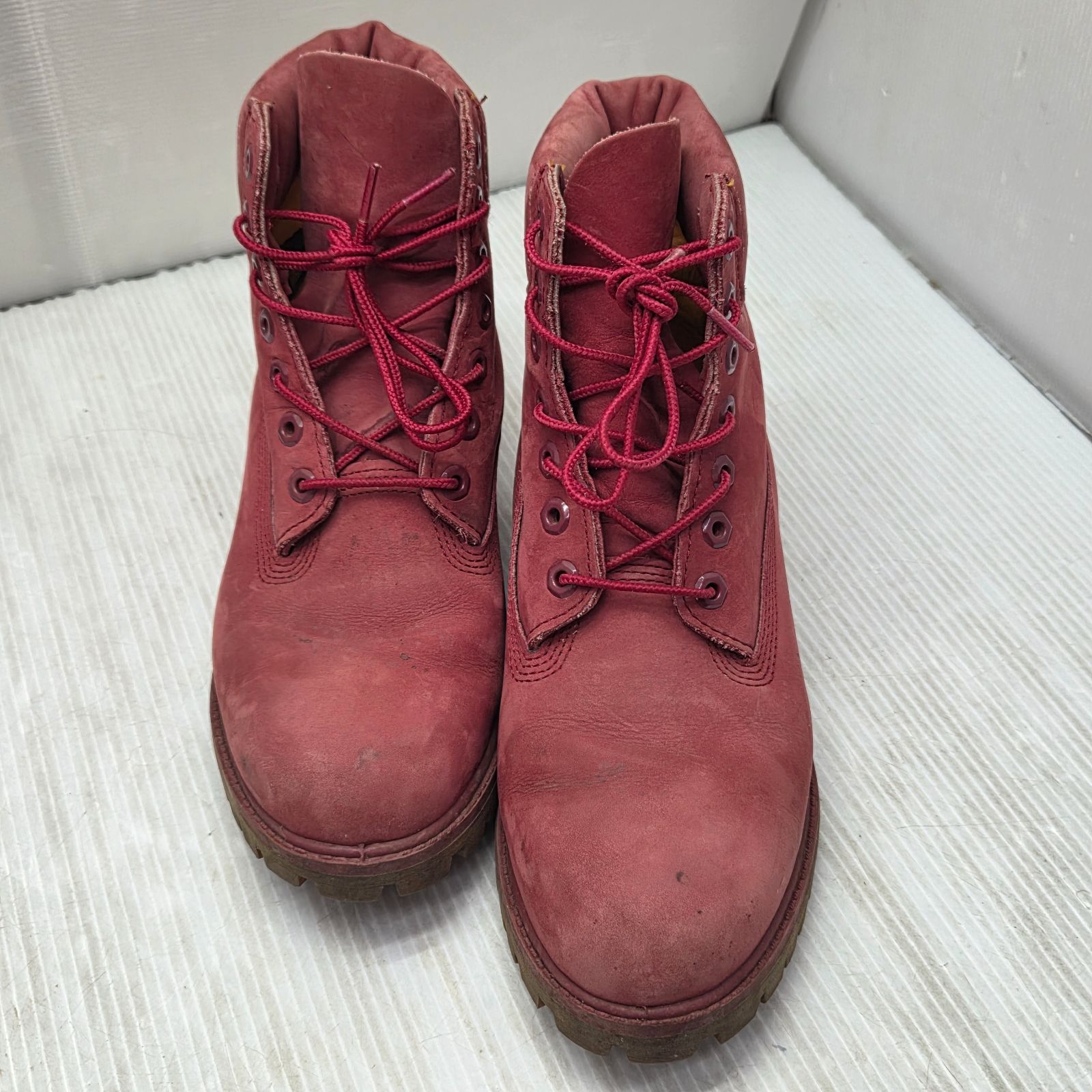 4 S03483 Timberland ティンバーランド 8W レースアップブーツ RED 