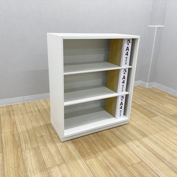 イトーキ ITOKI　シンライン オープン書庫 ホワイト　(在庫：1) イトーキ シンライン オープン書庫〔H2136､仕分棚型:A4横7段､ベース付