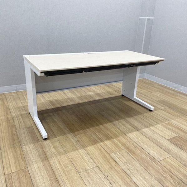 コクヨ 平デスク iS 引出し付 オフィスデスク W1500 D700 プレーン