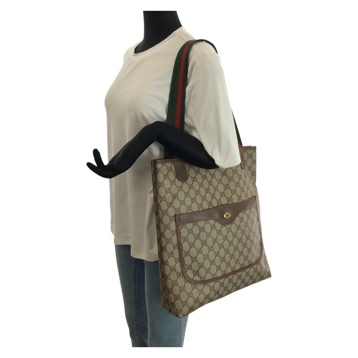 GUCCI グッチ オールドグッチ シェリーライン ベージュ ブラウン GG 