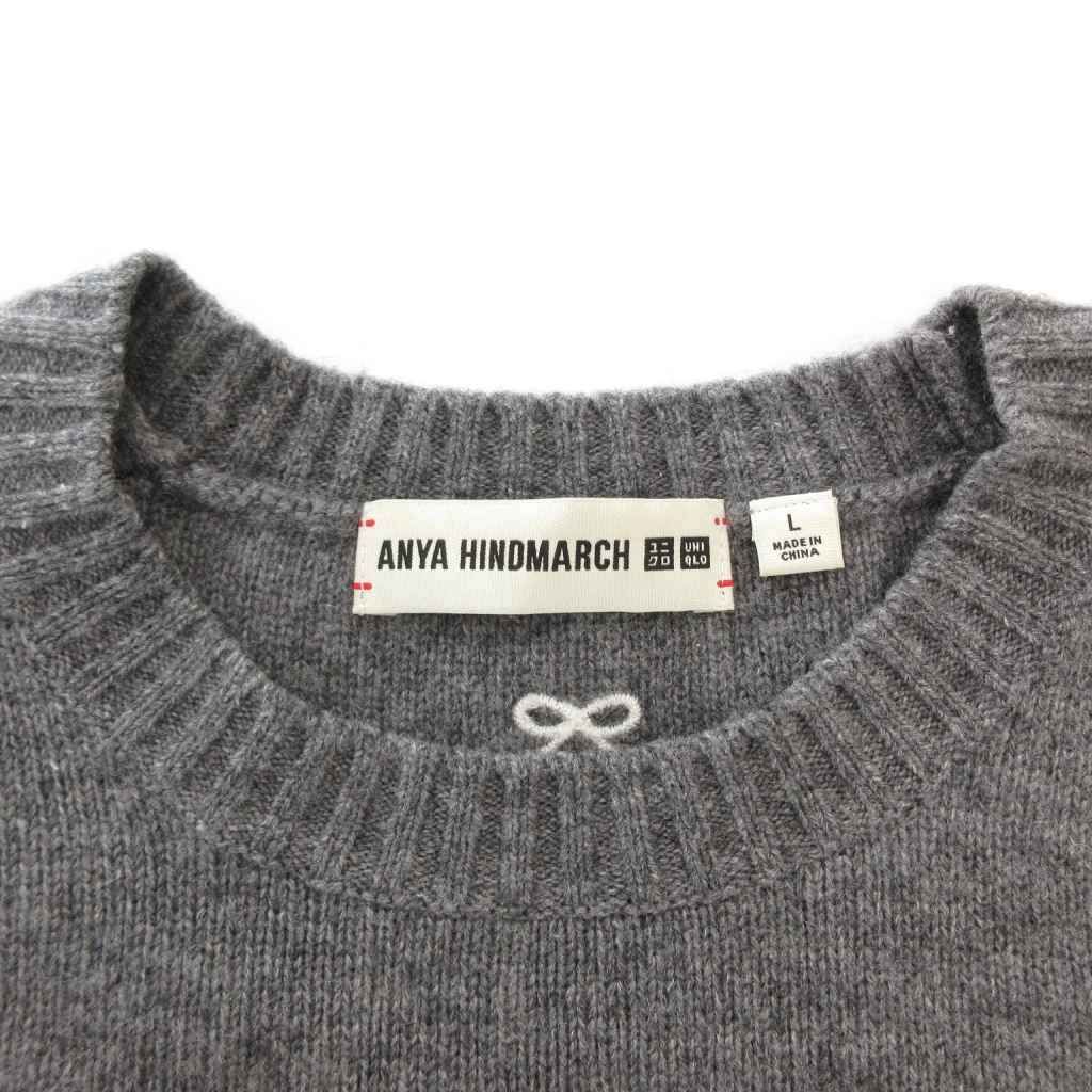 ユニクロ UNIQLO × アニヤ・ハインドマーチ カシミヤクルーネック