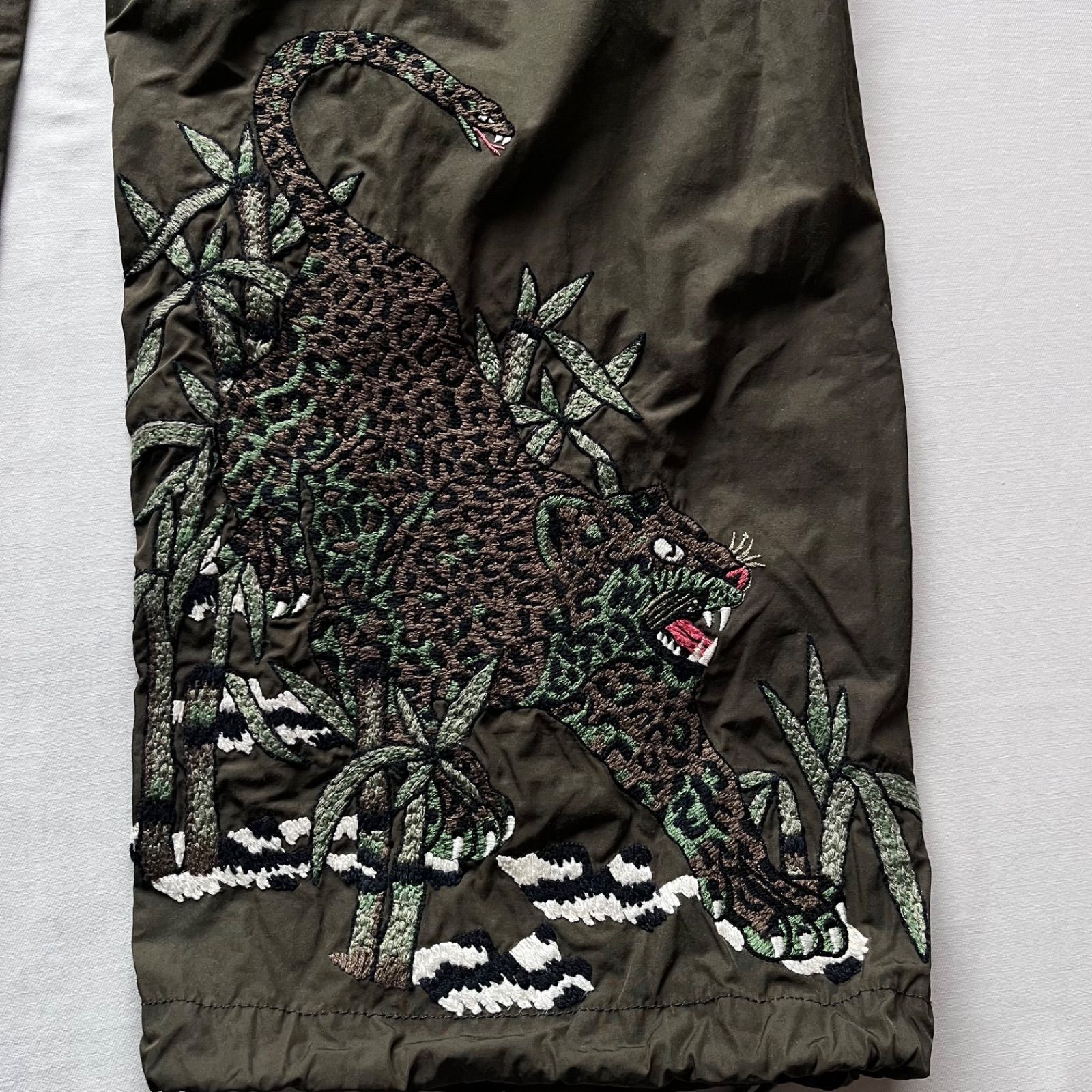 maharishi マハリシ スノーパンツ ミリタリー 虎刺繍 豹刺繍 Lサイズ