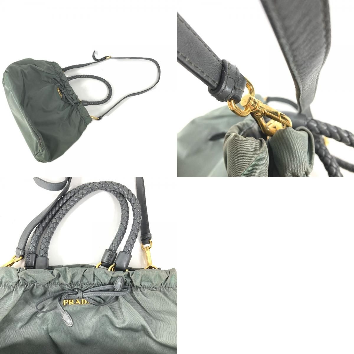 PRADA プラダ ショルダーバッグ トライアングルロゴ 三角ロゴ プレート 