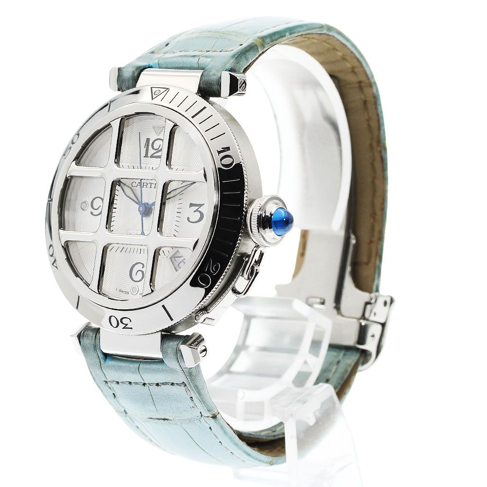  カルティエ CARTIER W3104055 パシャグリッド デイト 自動巻き メンズ _951086 ニット 自動巻き時計 腕時計(アナログ)