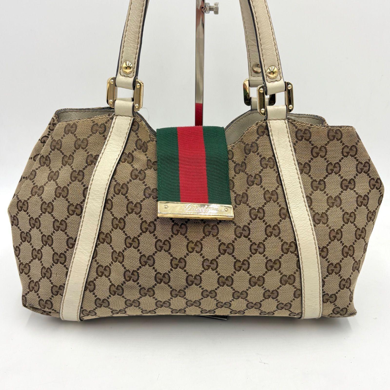 GUCCI グッチ シェリーライン GGキャンバス ショルダーバッグ トート 