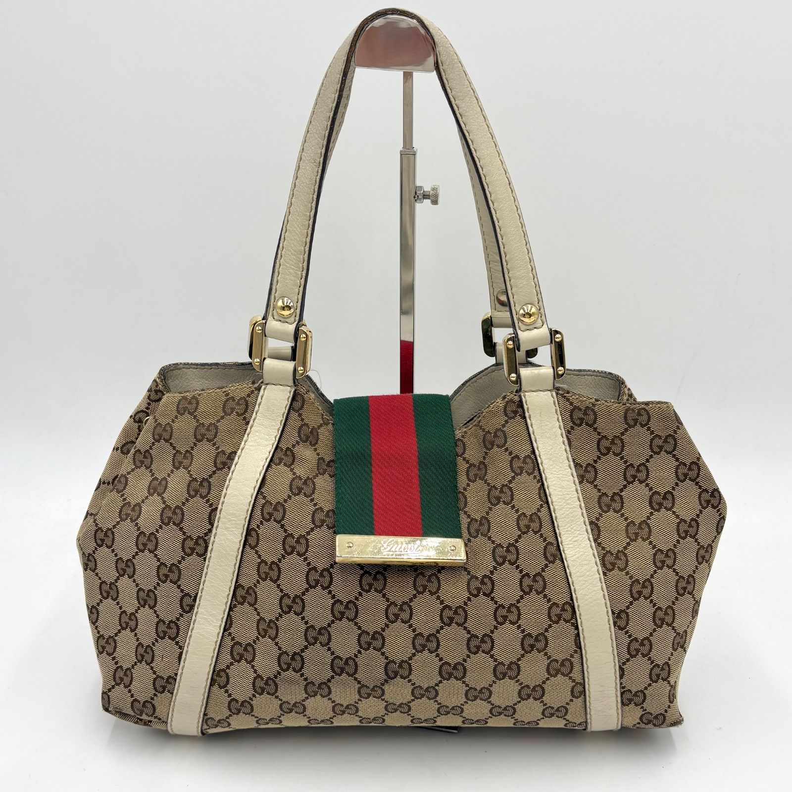 GUCCI グッチ シェリーライン GGキャンバス ショルダーバッグ トート