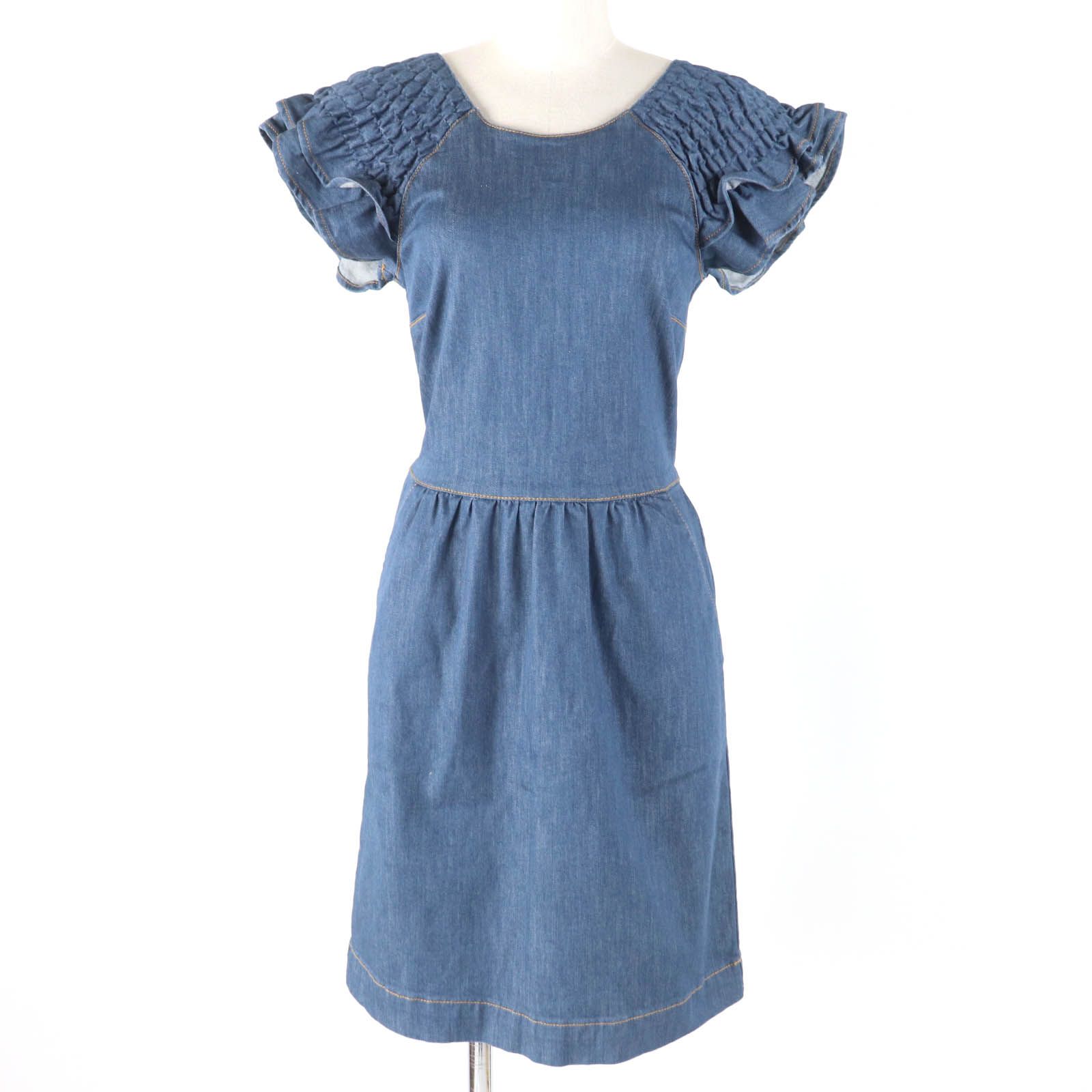 極美品☆RED VALENTINO レッドヴァレンティノ コットン 袖フリル