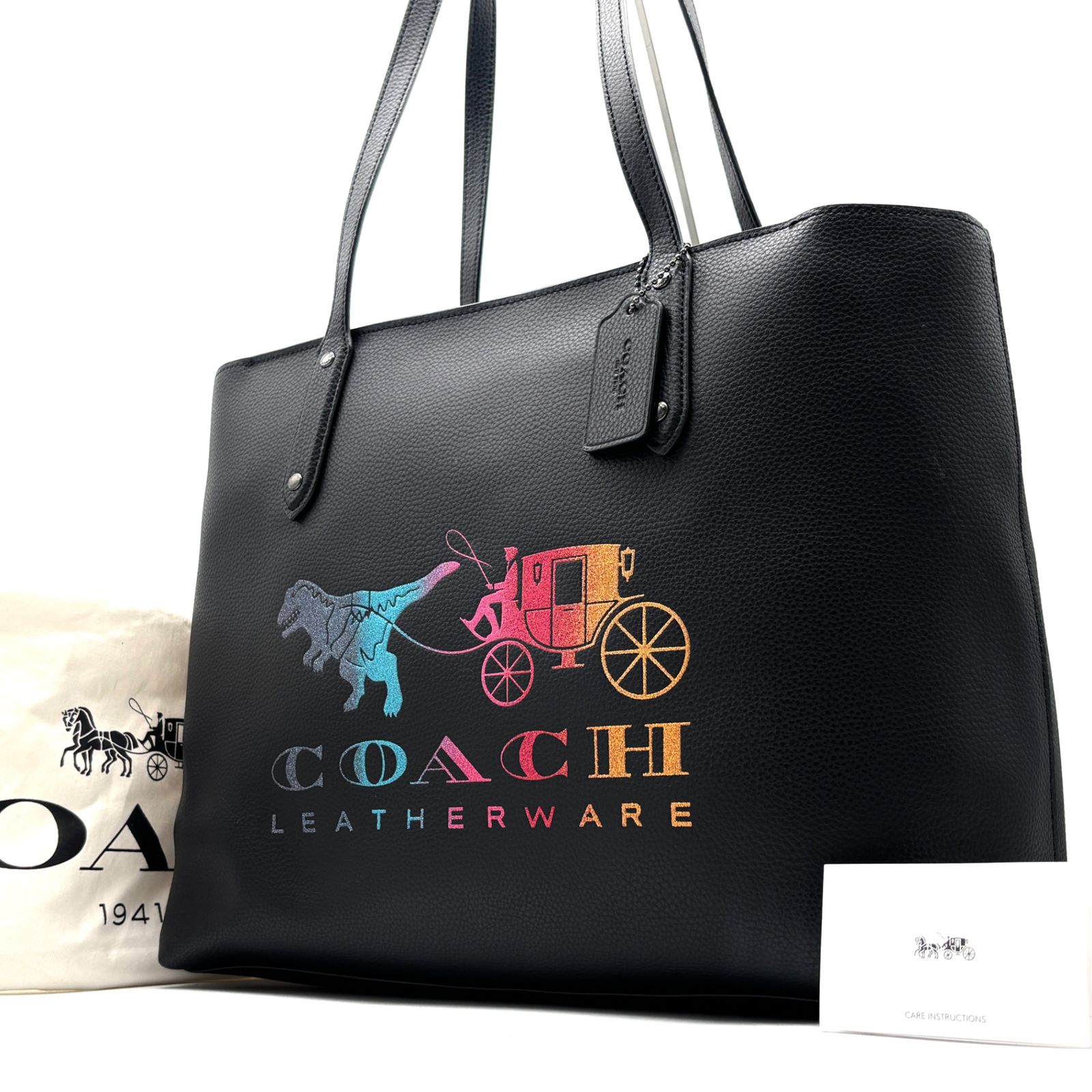 未使用に近い COACH コーチ レキシー ホースアンドキャリッジ トート