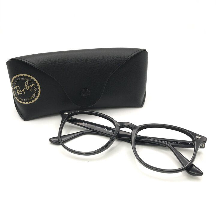 良品 RayBan レイバン フレームのみ サングラス メンズ レディース ファッション 小物 服飾雑貨 アイウェア メガネ ブラック 黒 c278