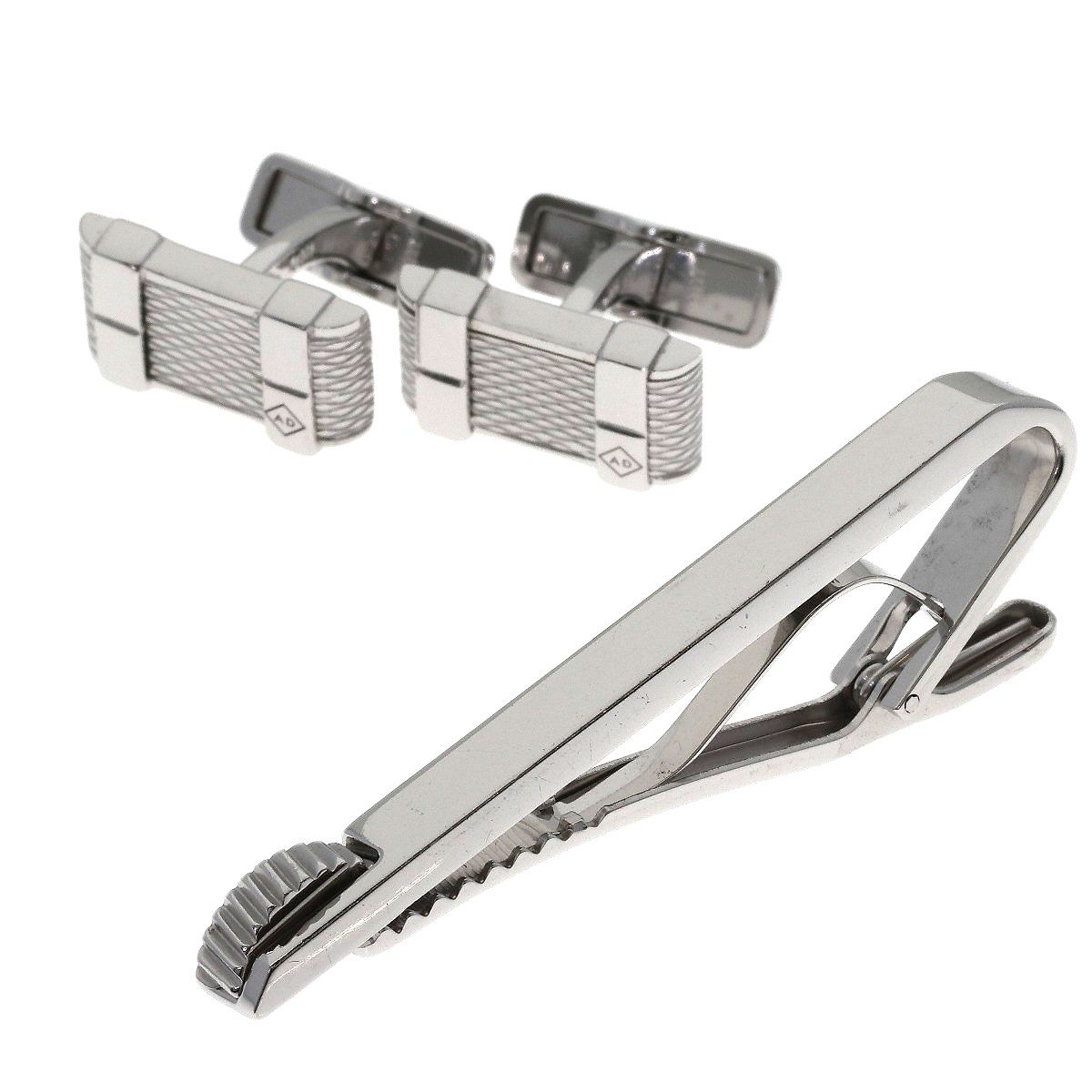 Dunhill ダンヒル タイピン カフス AD 2点セット タイピン SV メンズ [中古] Dunhill ダンヒル タイピン カフス AD 2点セット タイピン SV メンズ