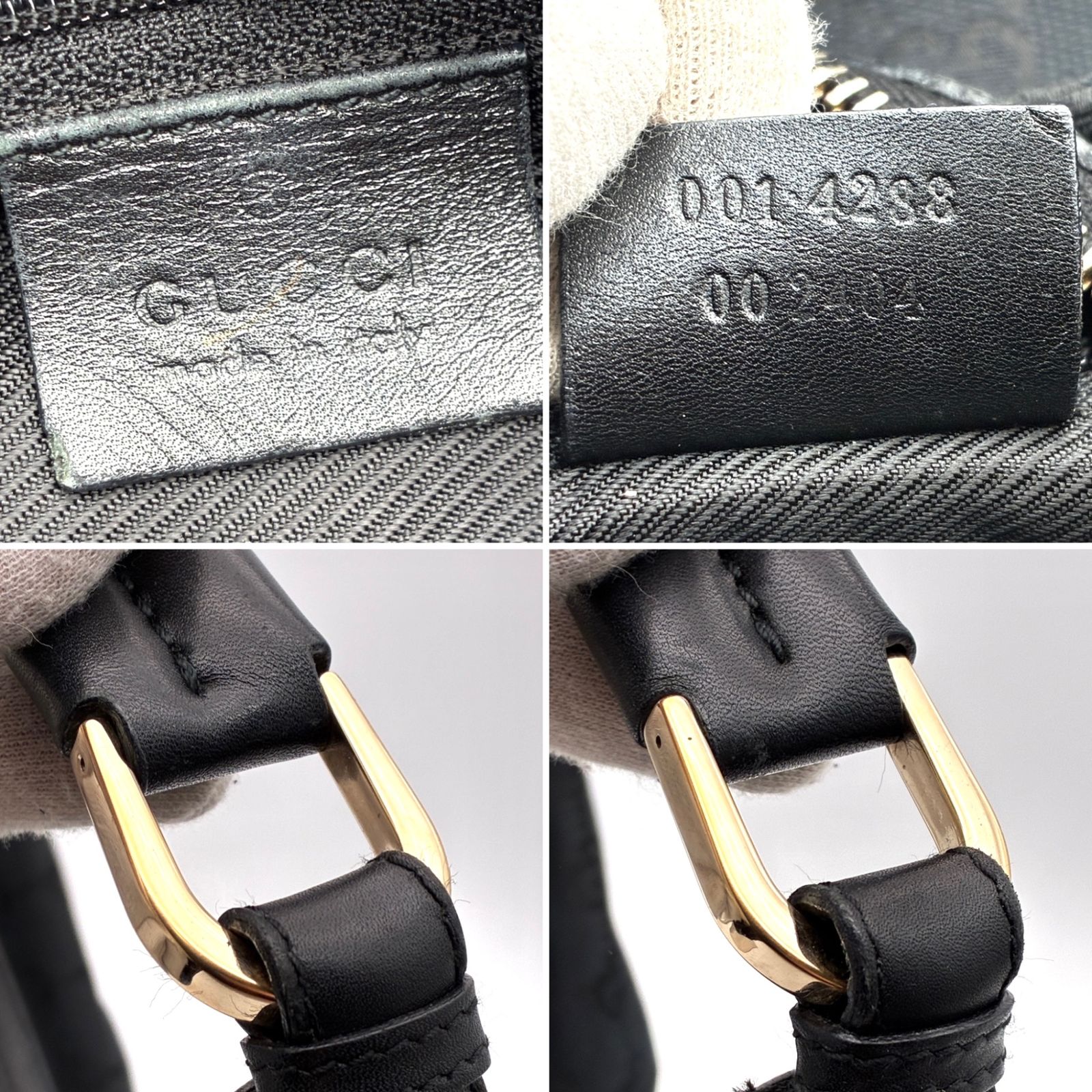 美品 GUCCI グッチ GGキャンバス ショルダーバッグ セミショルダー
