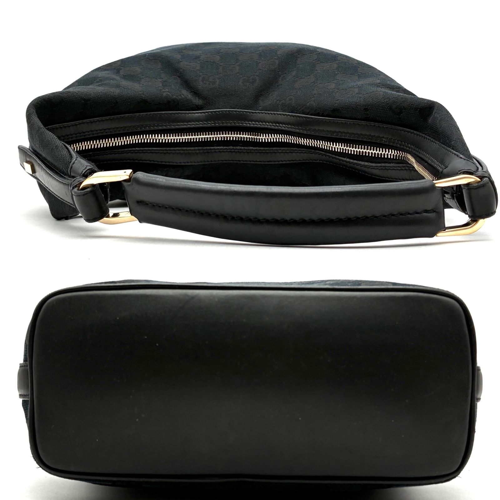 美品 GUCCI グッチ GGキャンバス ショルダーバッグ セミショルダー ワンショルダー キャンバス レザー ブラック 黒 肩掛け 総柄 ロゴ イタリア製 レディース ウィメンズ 通勤 通学 お出かけ 冠婚葬祭 シック 美品 GUCCI グッチ GGキャンバス ショルダーバッグ セミショルダー