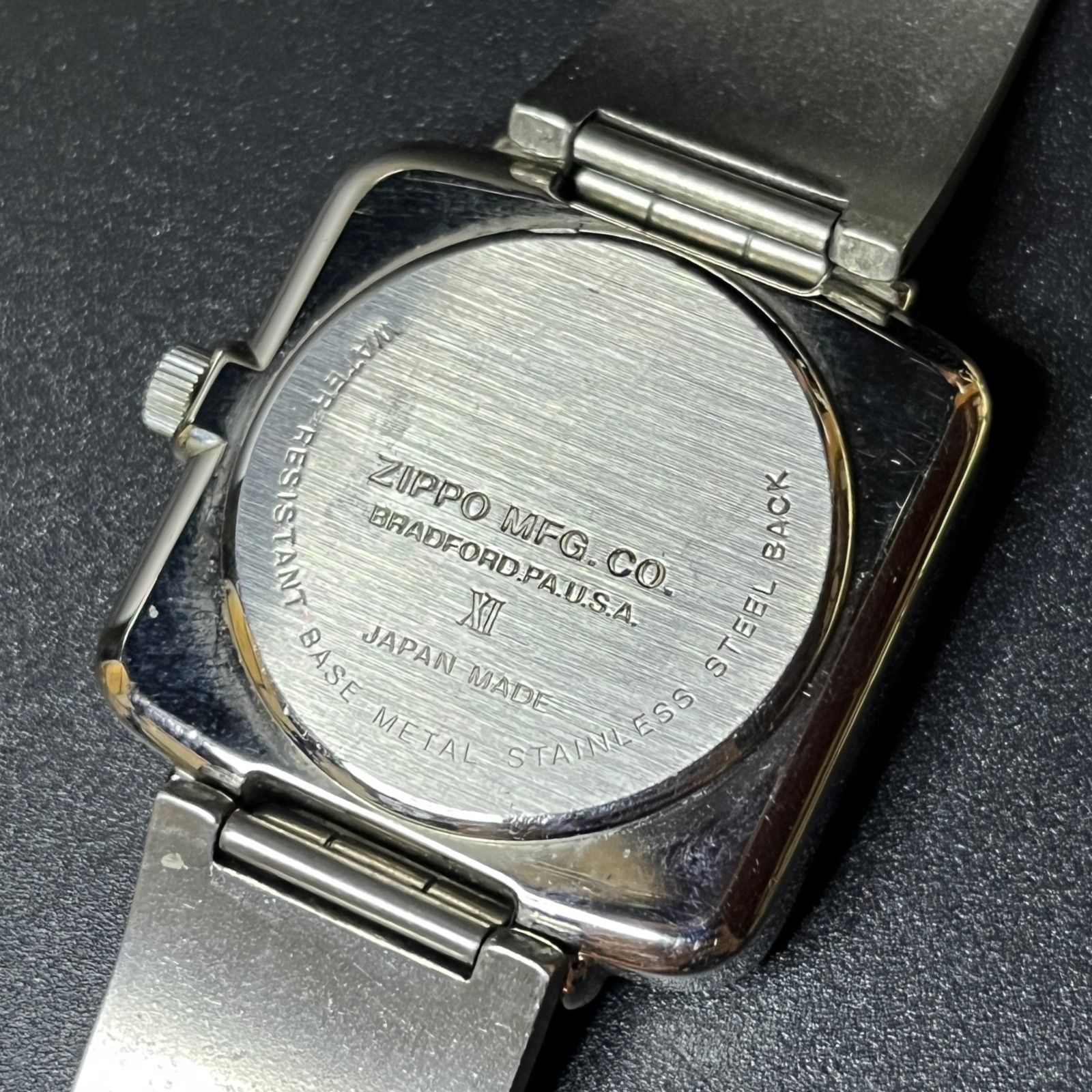 稼働品】 Zippo ジッポ 腕時計 メンズ ウォッチ MFG 電池交換済み 動作